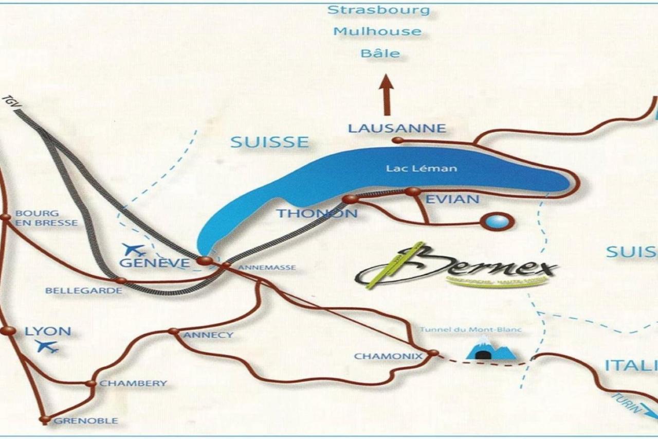 Le 67,Ski Et Randonnee,Lave Linge,Seche Linge,Parking Bernex Exterior photo